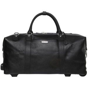 Brooks Brothers Rolling Leather Duffle